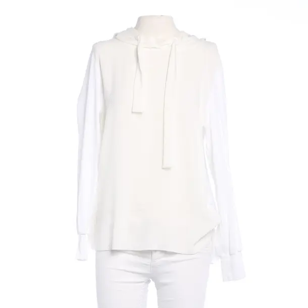 Hoodie in White, Cotton, Marc Cain Sports