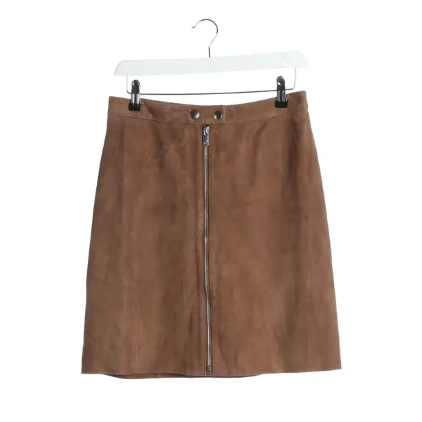 Rock in Braun, Leder, Max Mara