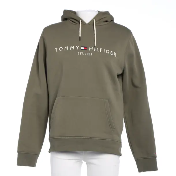 Hoodie in Grün, Baumwolle, Tommy Hilfiger