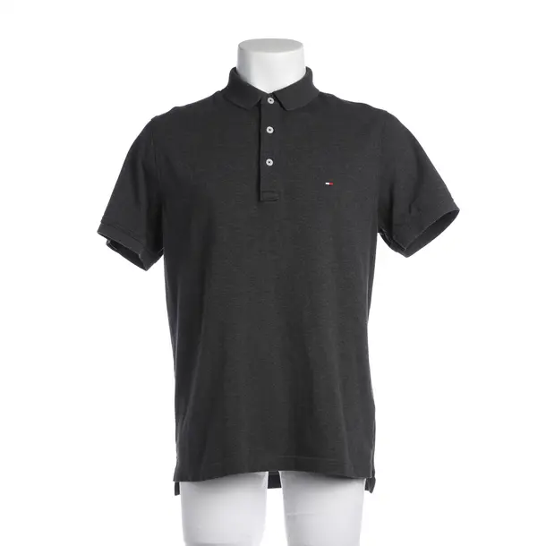 Poloshirt in Grau, Baumwolle, Tommy Hilfiger