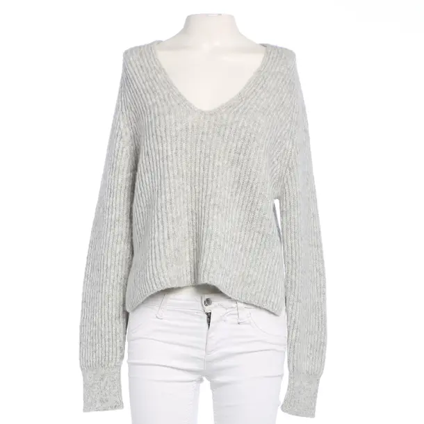 Pullover in Grau, Polyimid, Closed