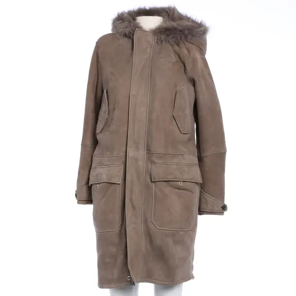Cappotto invernale, in Marrone, Pelle, Chiuso