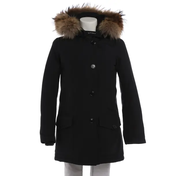 Wintermantel in Schwarz, Baumwolle, Woolrich