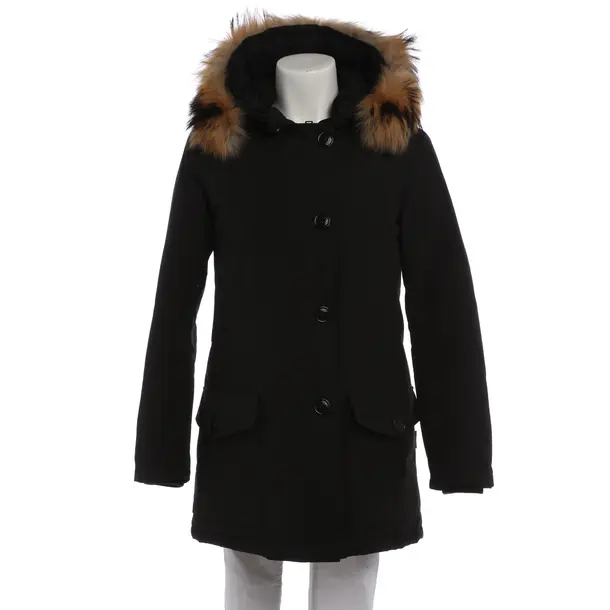 Winter Coat in Black, Cotton, Woolrich
