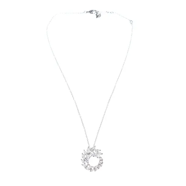 Halskette in Metallic, Metall (metallisch, metallisiert), Swarovski
