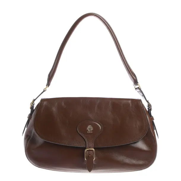 Shoulder Bag in Brown, Leather, Bally