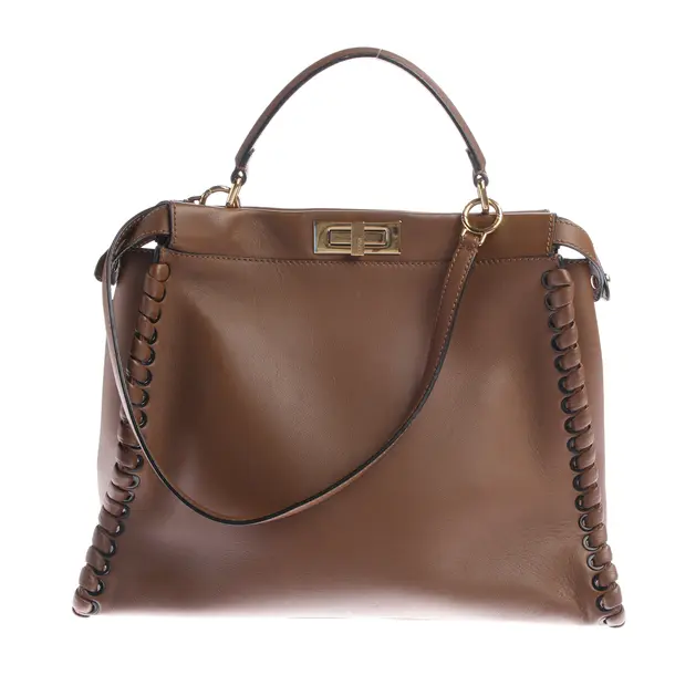 Schultertasche in Braun, Leder, Fendi