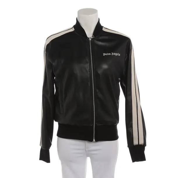 Bomber Jacket in Black, Polyester, Palm Angels