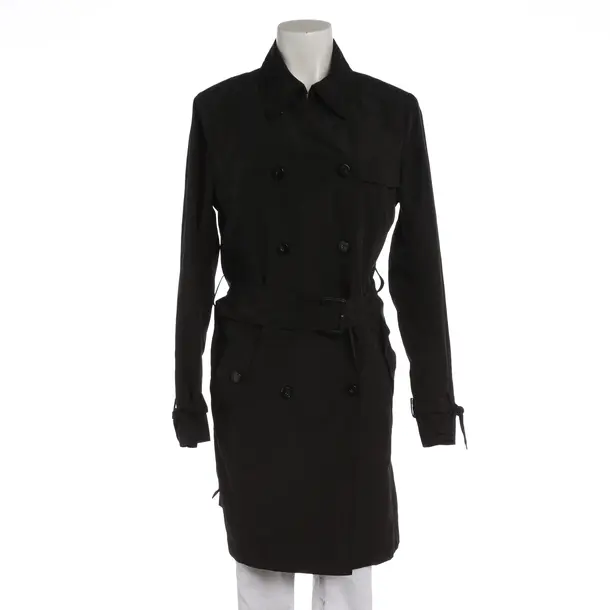 Mid-Season Coat in Black, Polyester, Escada