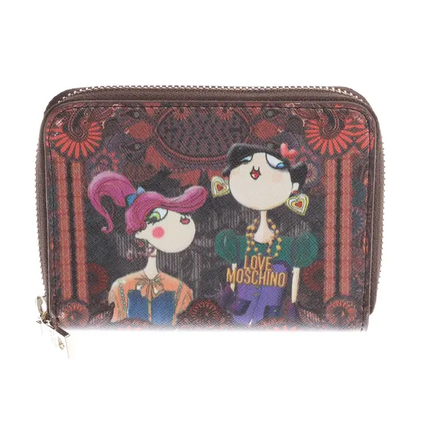Wallet, in Multicolored, Leather, Love Moschino