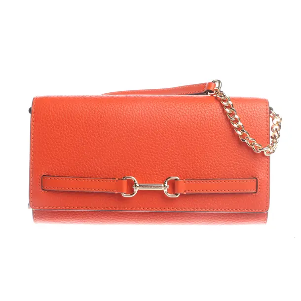 Abendtasche in Orange, Leder, Michael Kors