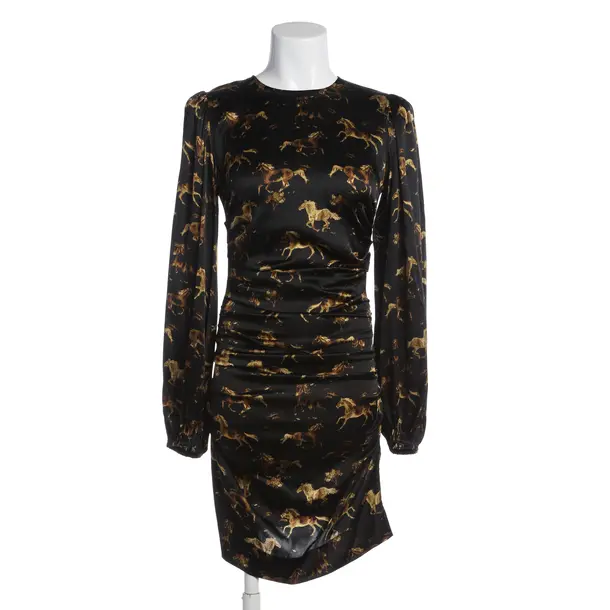 Cocktailkleid in Schwarz, Seide, Ganni