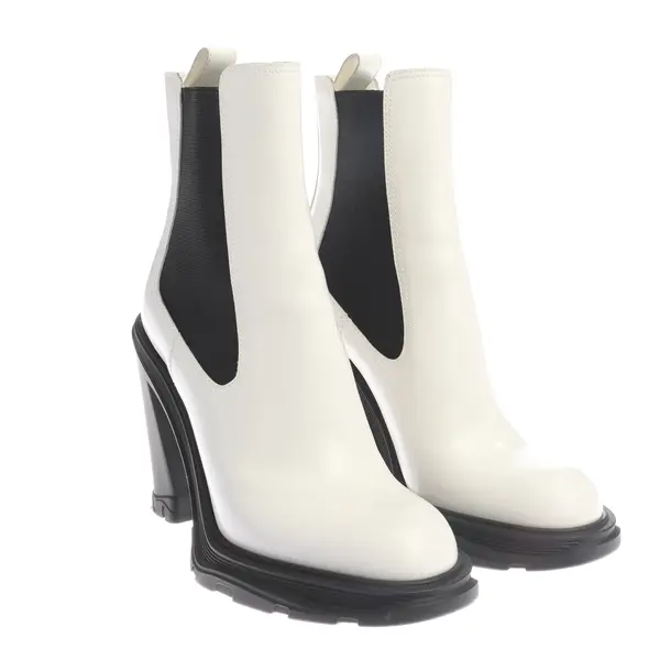 Ankle Boots in White, , Alexander McQueen