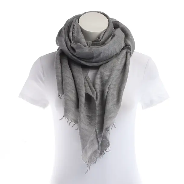 Shawl in Gray, Cashmere, Fabiana Filippi