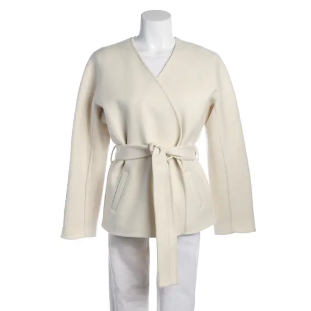 Mid-Season Jacket, in Cream, Wool, Closed
