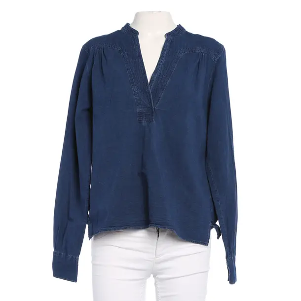 Bluse in Blau, Baumwolle, Closed