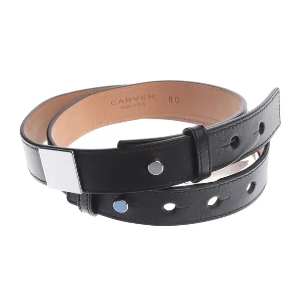 Belt in Black, Leather, Carven