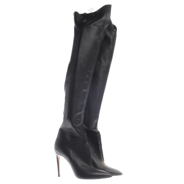 Overkneestiefel in Schwarz, , Casadei
