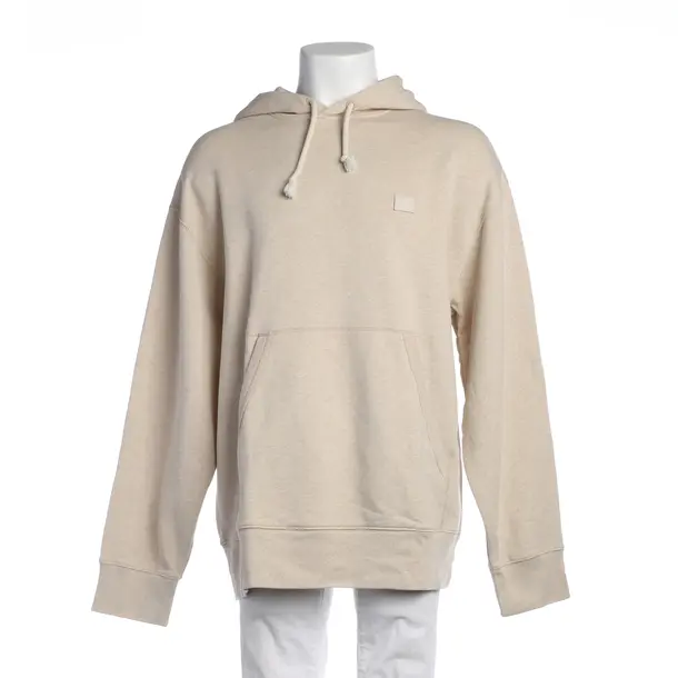 Hoodie in Weiß, Baumwolle, Acne Studios