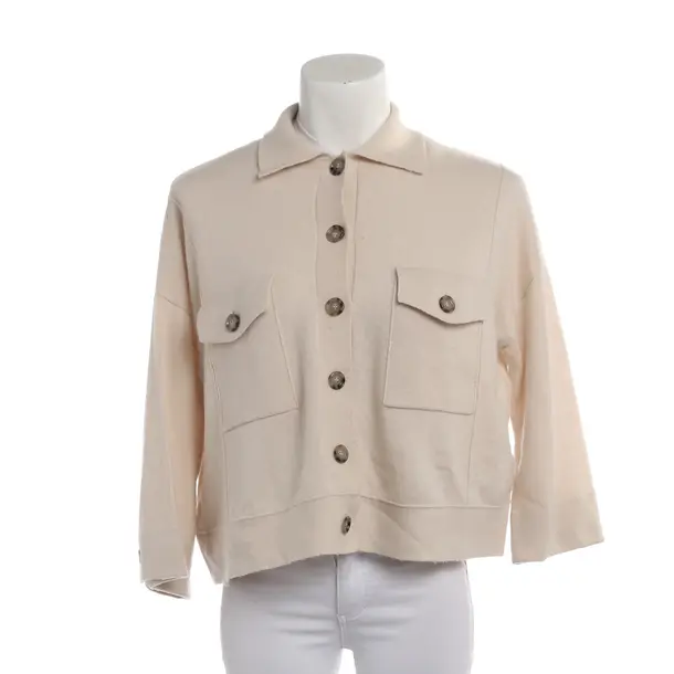 Cardigan in White, Wool, Allude