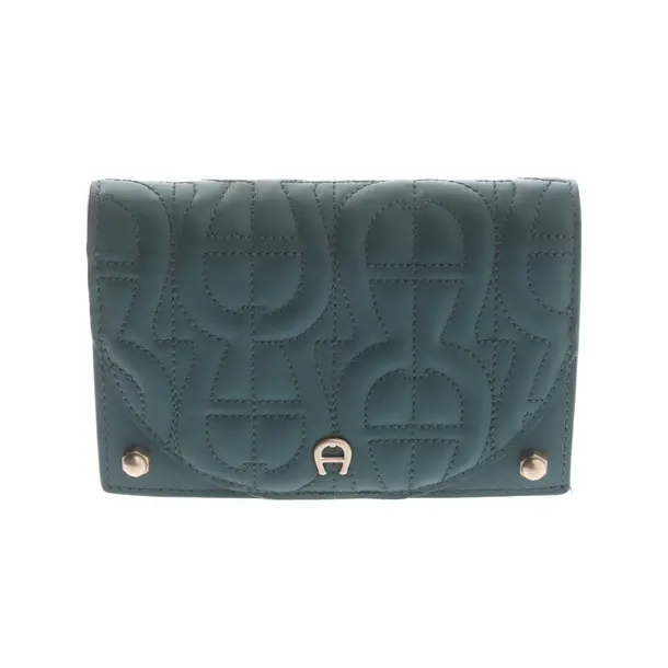 Wallet in Green, Leather, Aigner