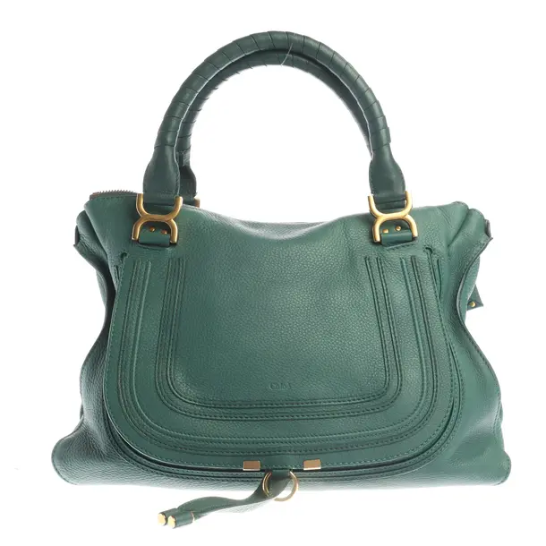 Schultertasche in Grün, Leder, Chloé