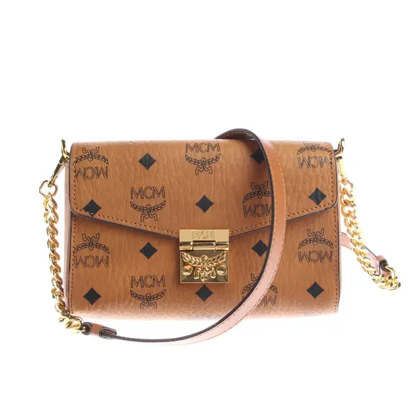 Evening Bag, in Light Brown, Leather, MCM