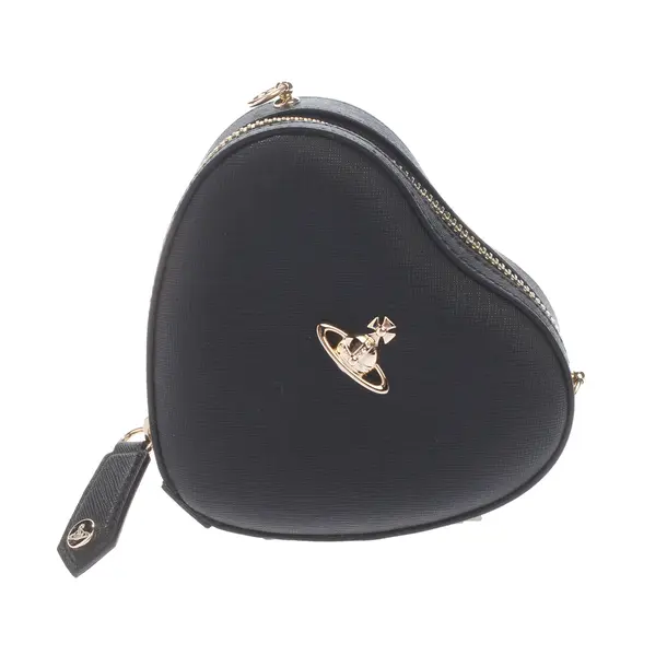 Abendtasche in Schwarz, Leder, Vivienne Westwood