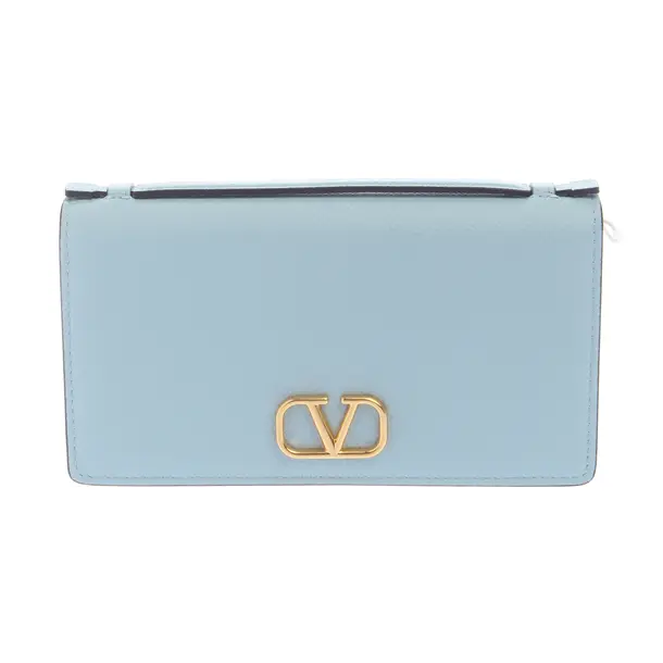 Wallet in Blue, Leather, Valentino