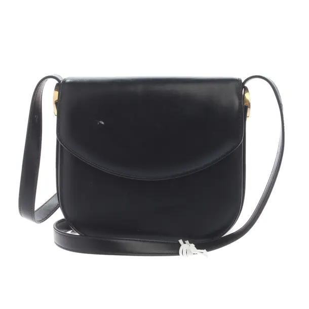 Schultertasche in Schwarz, Leder, Jil Sander
