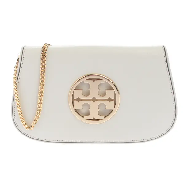Shoulder Bag in White, Leather, Tory Burch