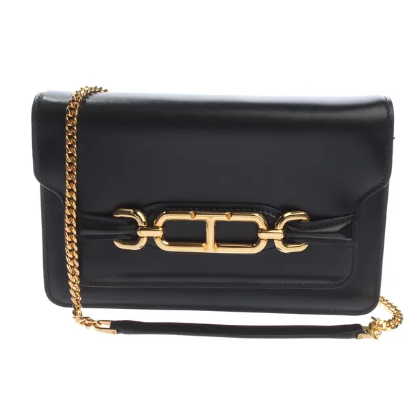Schultertasche in Schwarz, Leder, Tom Ford