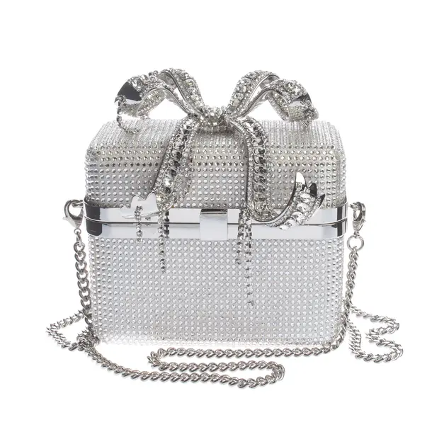 Abendtasche in Metallic, Polyamid, self-portrait