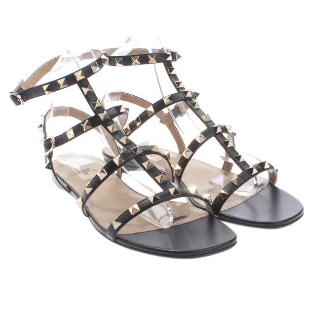 Riemchensandalen in Schwarz, , Valentino