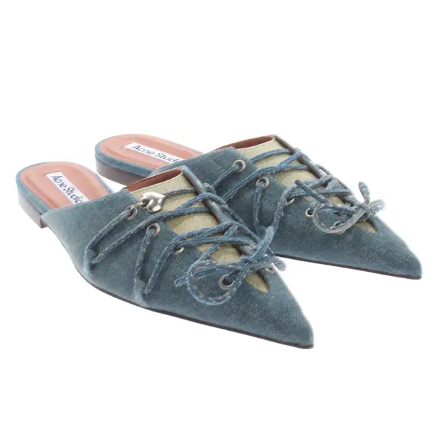 Mules in Blau, , Acne Studios