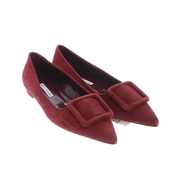 Ballerinas in Rot, , Manolo Blahnik