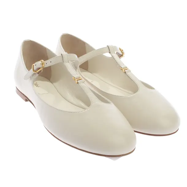 Flats in White, , Chloé