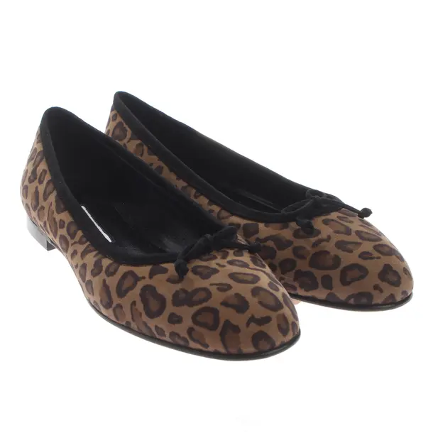 Ballerinas in Braun, , Manolo Blahnik