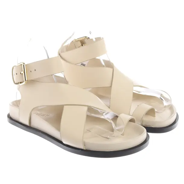 Strappy Sandals in White, , A.Emery