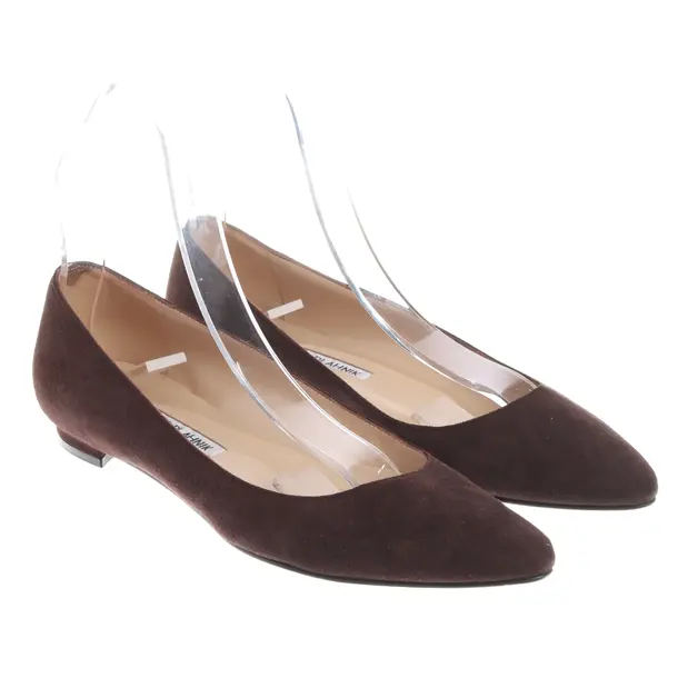 Ballerinas in Braun, , Manolo Blahnik