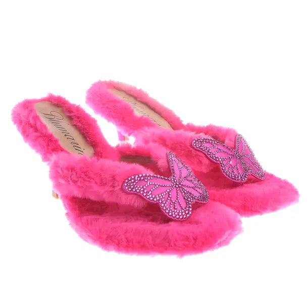 Heeled Sandals in Pink, , Blumarine