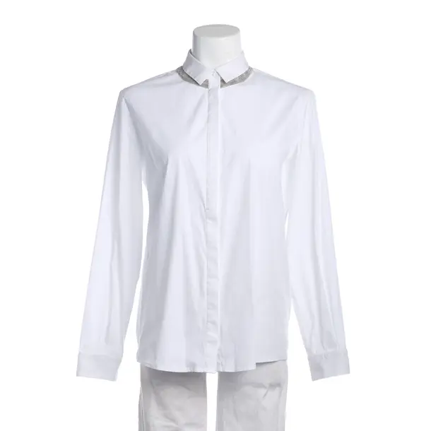 Blouse, in White, Cotton, Fabiana Filippi
