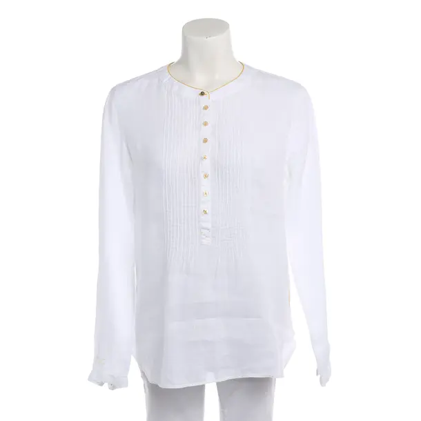 Blouse in White, Linen, 0039 Italy
