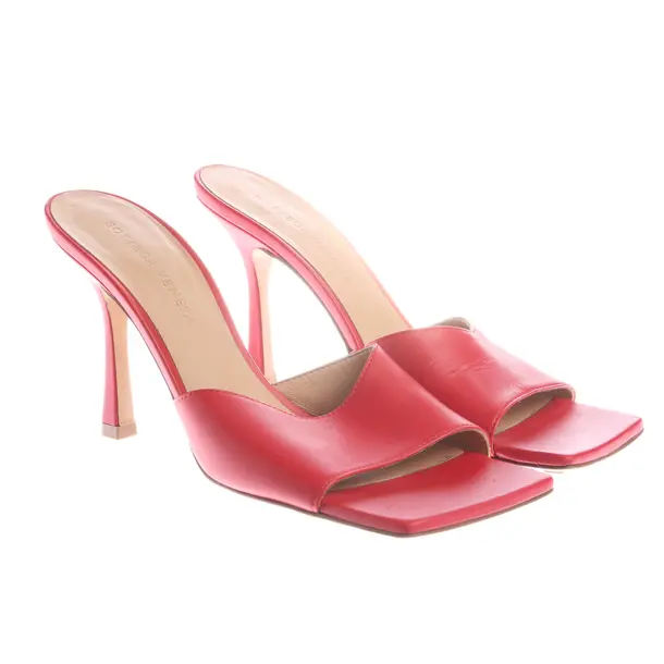 Heeled Sandals in Red, , Bottega Veneta