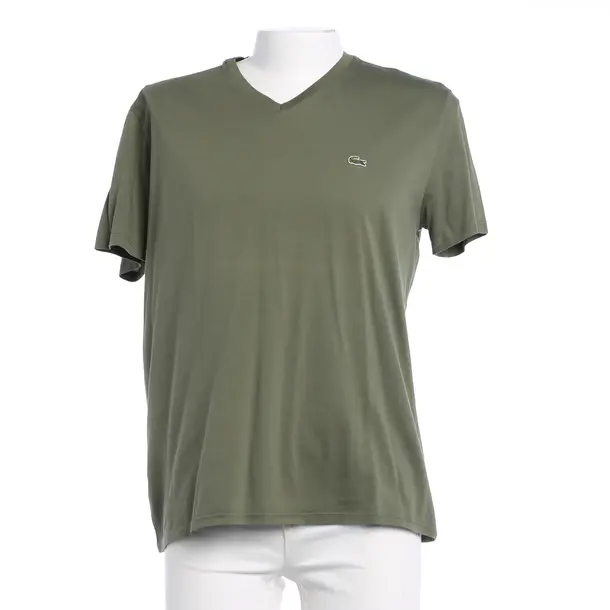 T-Shirt in Grün, Baumwolle, Lacoste