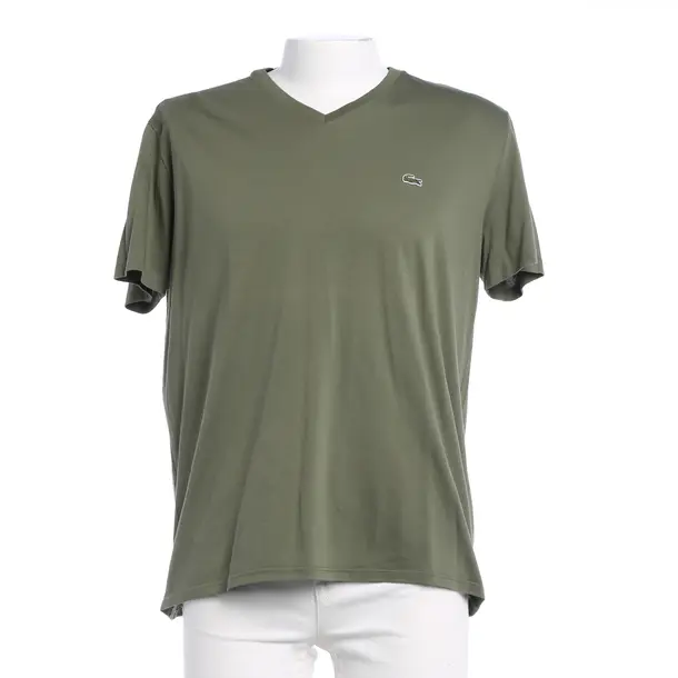 T-Shirt in Green, Cotton, Lacoste