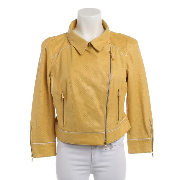 LeatherJacket in Yellow, Leather, Prada