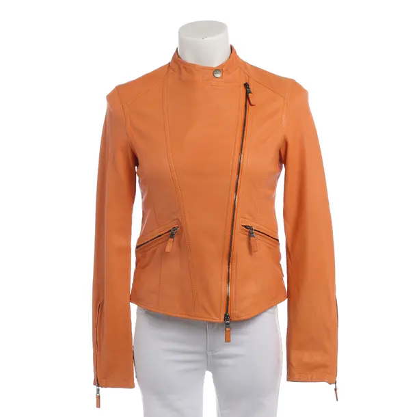 LeatherJacket, in Orange, Leather, Etro