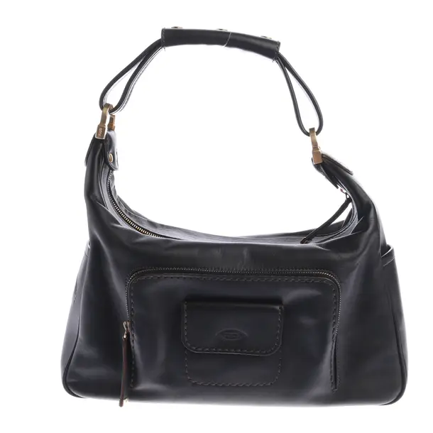 Schultertasche in Schwarz, Leder, Tod´s