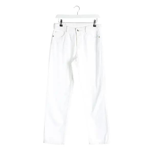 Jeans straight fit, in Bianco, Cotone, Emporio Armani